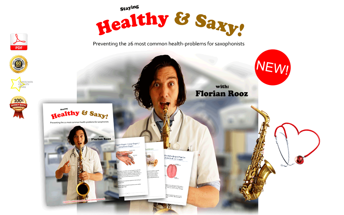 Staying healthy and saxy – preventing the 21 most common health problems for saxophonists